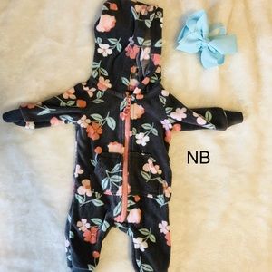 Hooded Fleece Romper
